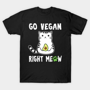 Go Vegan or AvoGato T-Shirt